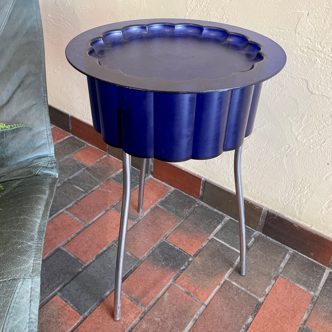 Vintage IKEA Hatten Table Transparent Blue Designed  by Ehlen Johansson
