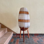 Load image into Gallery viewer, 1960s Danish Teak Tripod Pod Floor Lamp
