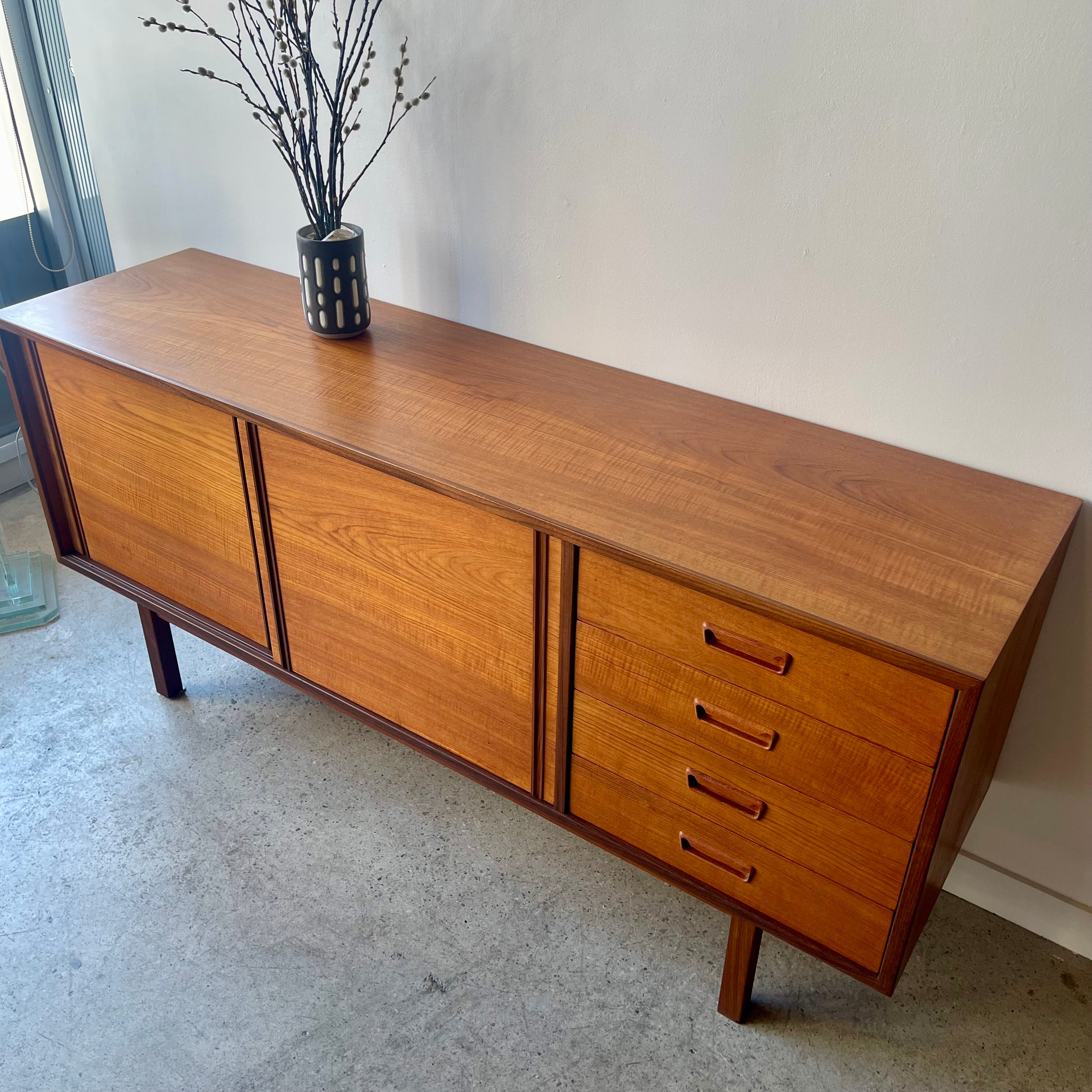 Midcentury Modern Teak RS. Associates Credenza