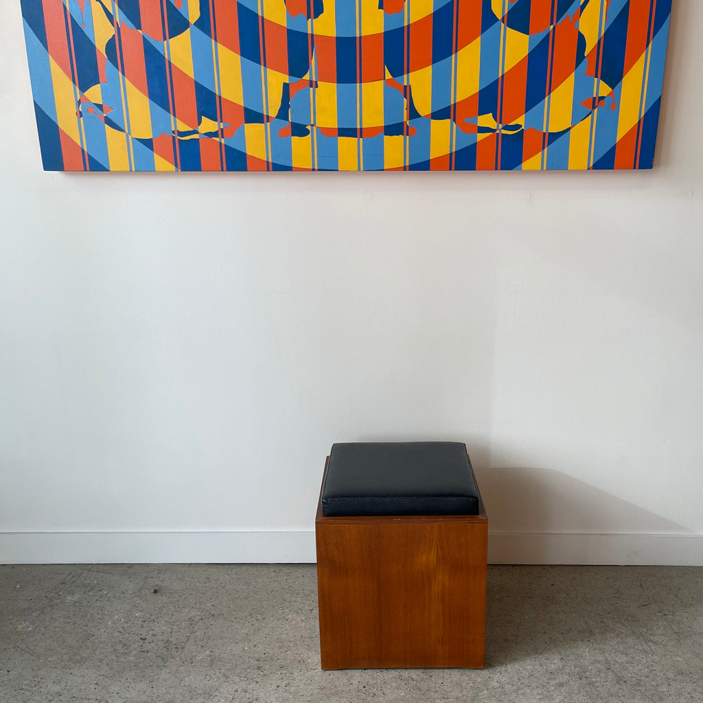 Mid-Century RS Associates Cube | Entranceway Stool