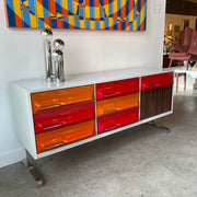 1970s Space Age Credenza by Giovanni Maur for Treco