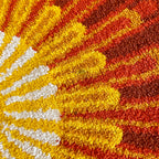  Mid Century Modern Scandinavian Starburst Raya Rug | Mr. Mansfield Vintage 