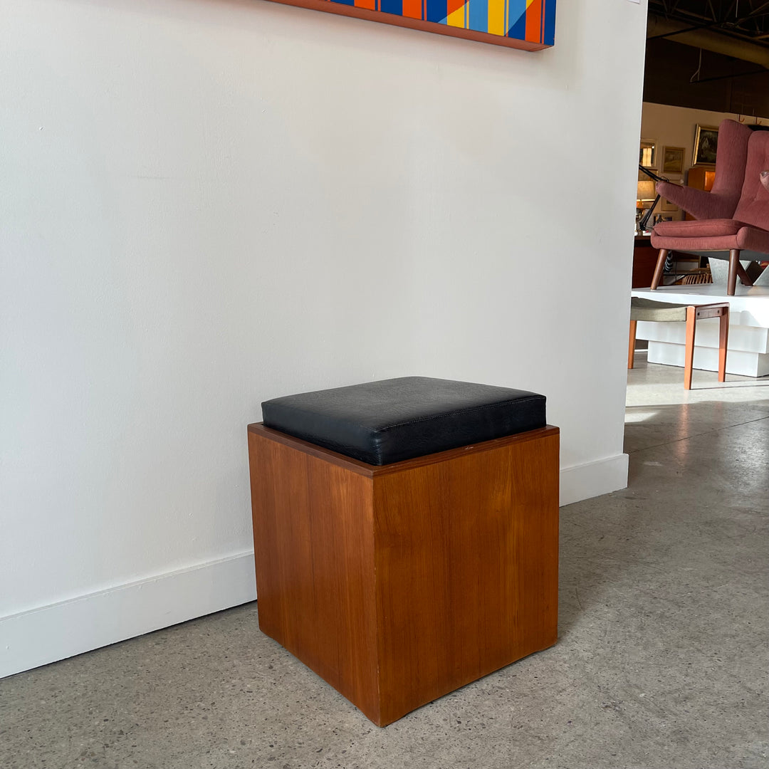 Mid-Century RS Associates Cube | Entranceway Stool
