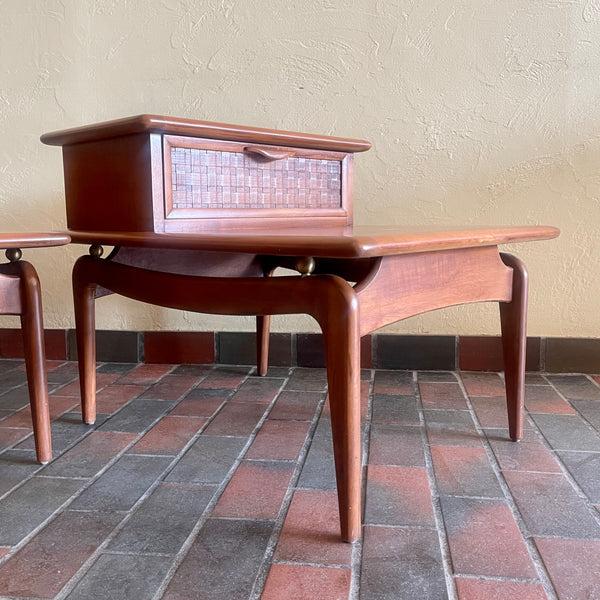 Mid Century Modern Walnut Side Tables by LANE | Mr. Mansfield Vintage 