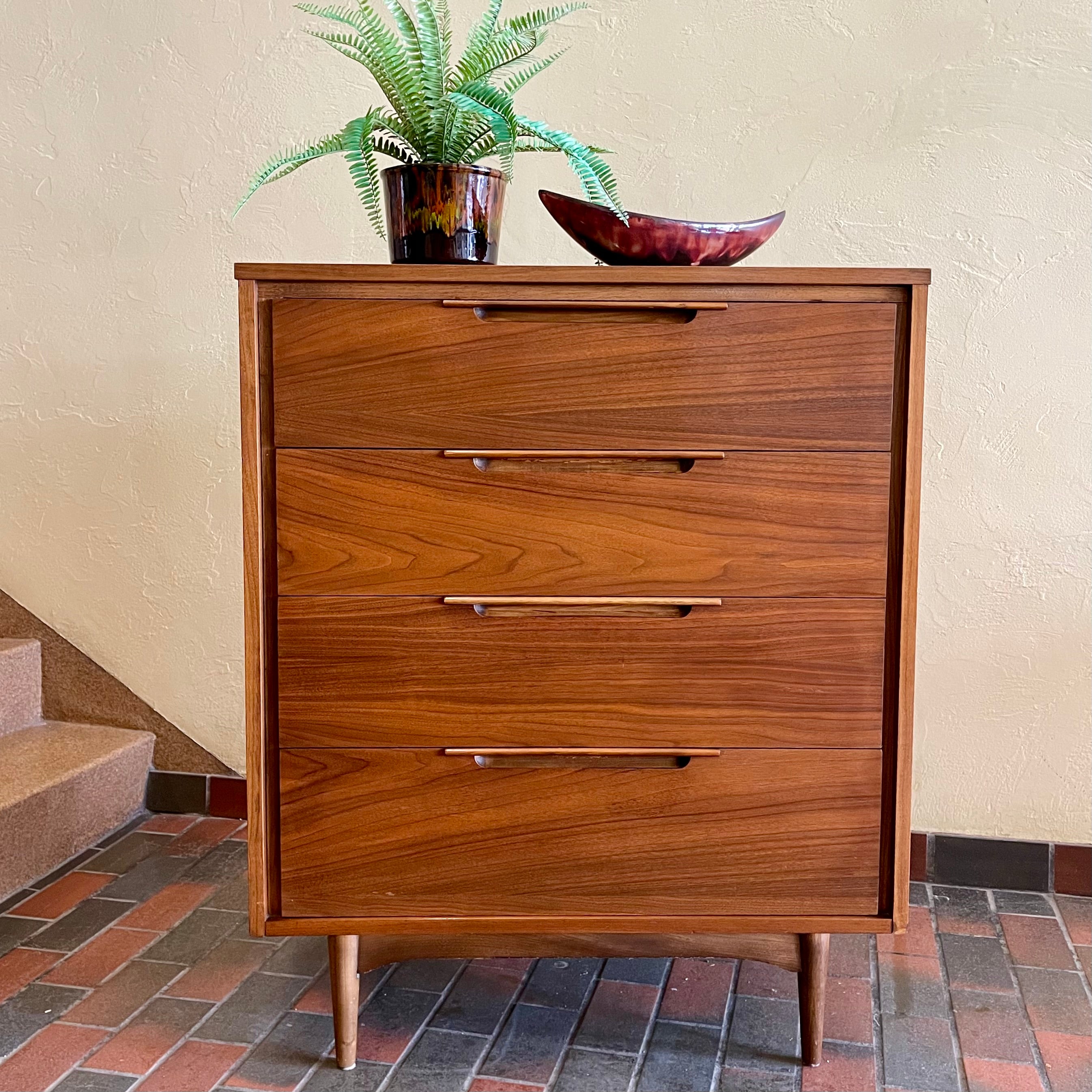 Vintage KRUG Walnut Tallboy Dresser | Mr. Mansfield Vintage