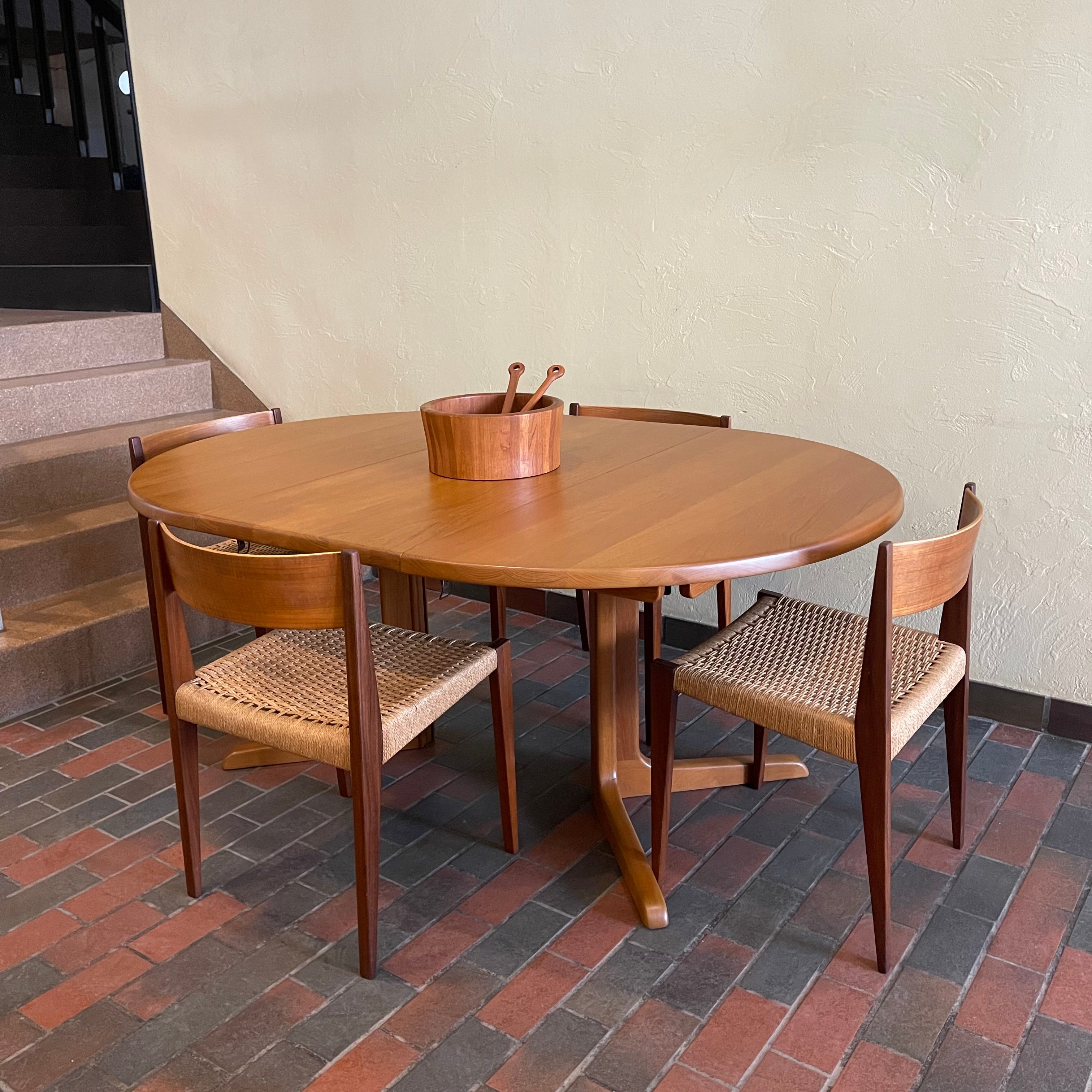 Solid Danish Teak Dining Table by Niels Bach
