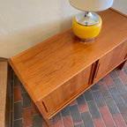 Small Vintage Teak Storage Cabinet Records Stereo Equipment | Mr. Mansfield Vintage