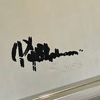 Greg Copeland signature on 1970s OP Art mirror