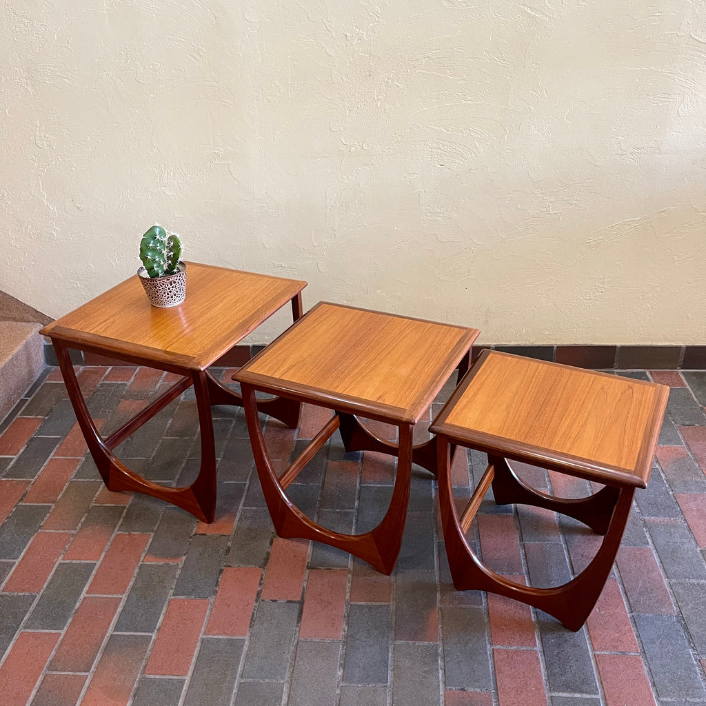 Mid Century Teak "ASTRO" Nesting Tables by G Plan | Mr. Mansfield Vintage 