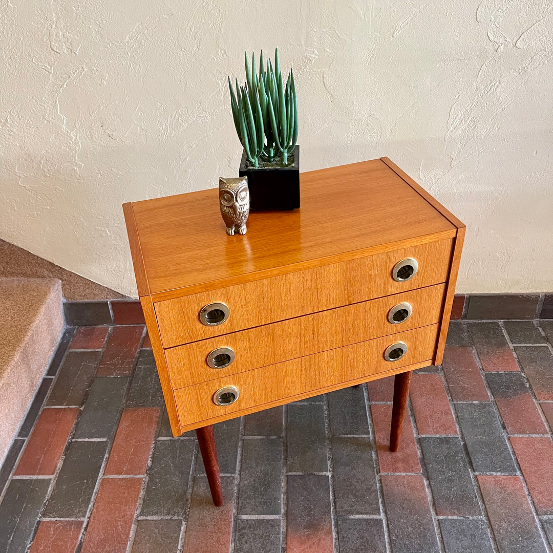 Small Teak Chest of Drawers | Mr. Mansfield Vintage 