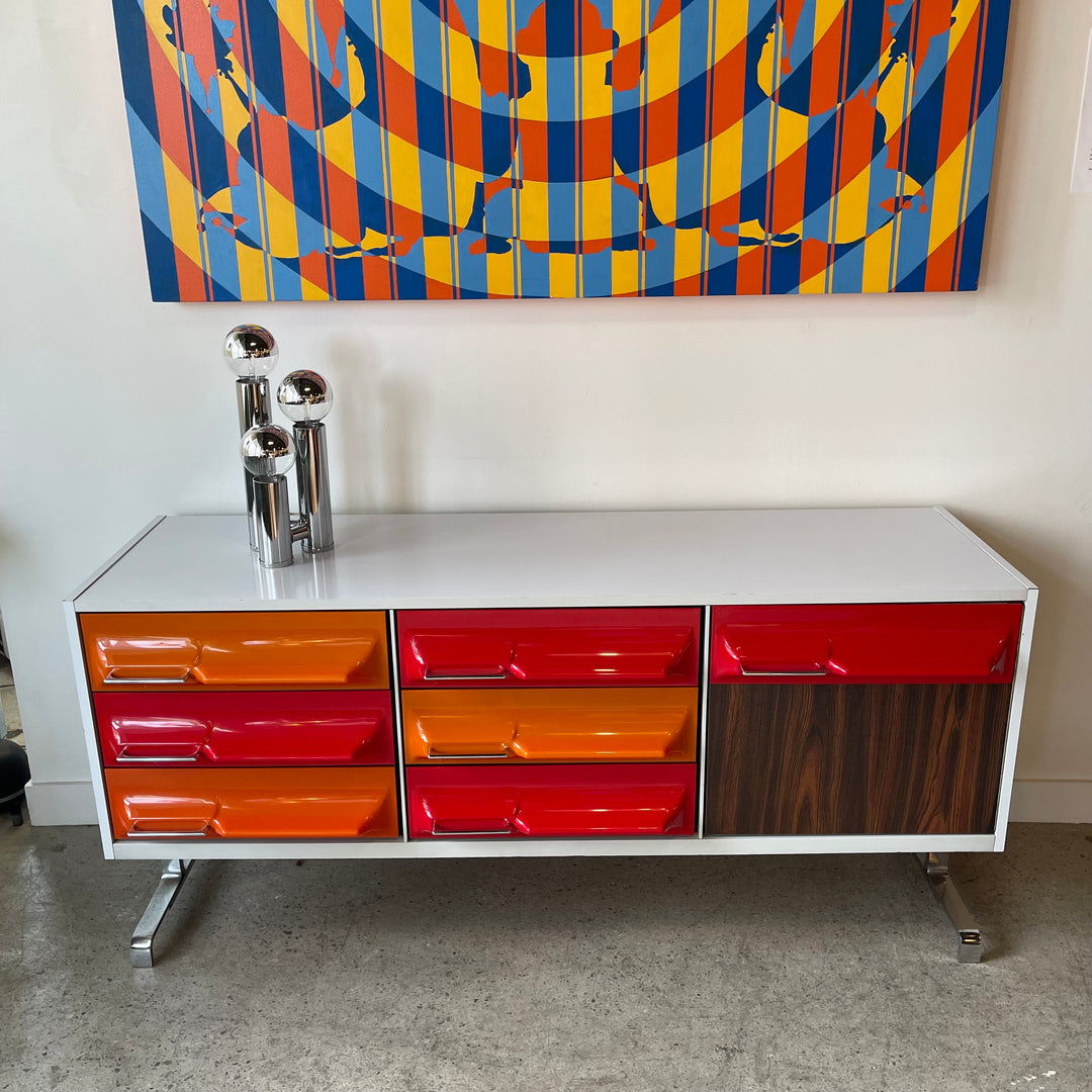 1970s Space Age Credenza by Giovanni Maur for Treco