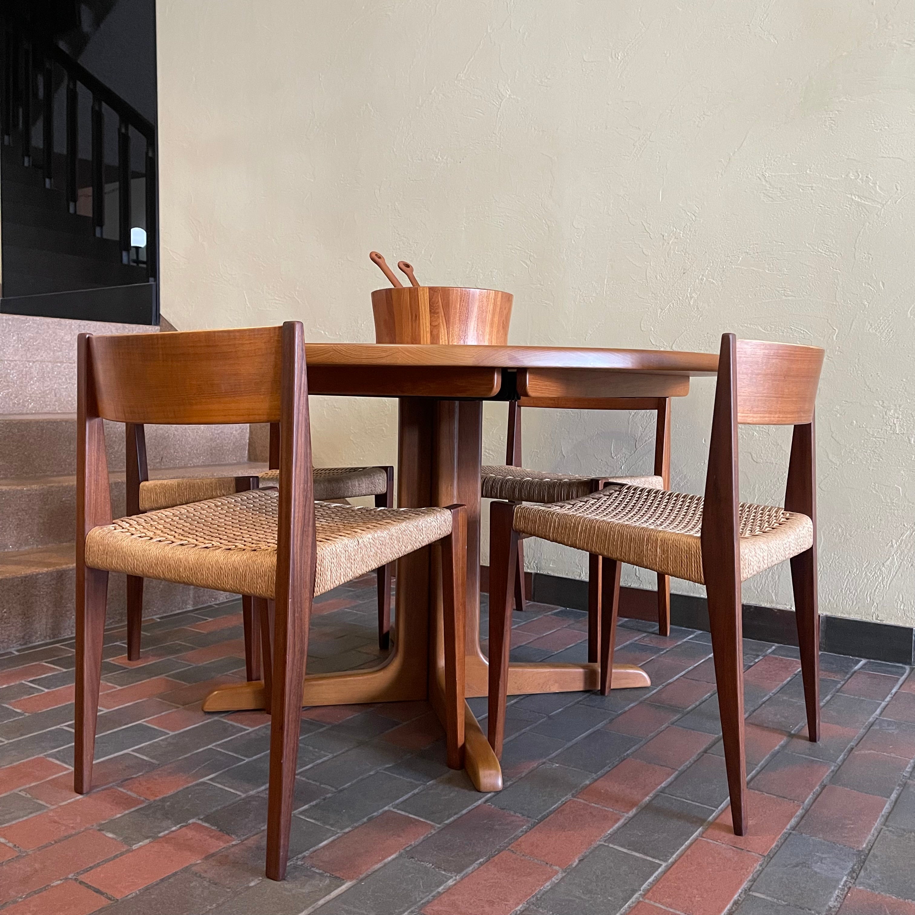 Solid Danish Teak Dining Table by Niels Bach