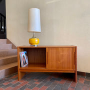 Small Vintage Teak Storage Cabinet Records Stereo Equipment | Mr. Mansfield Vintage