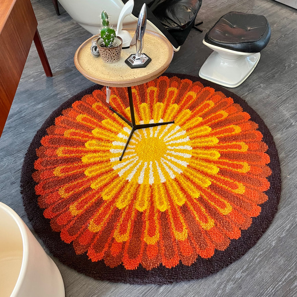  Mid Century Modern Scandinavian Starburst Raya Rug | Mr. Mansfield Vintage 