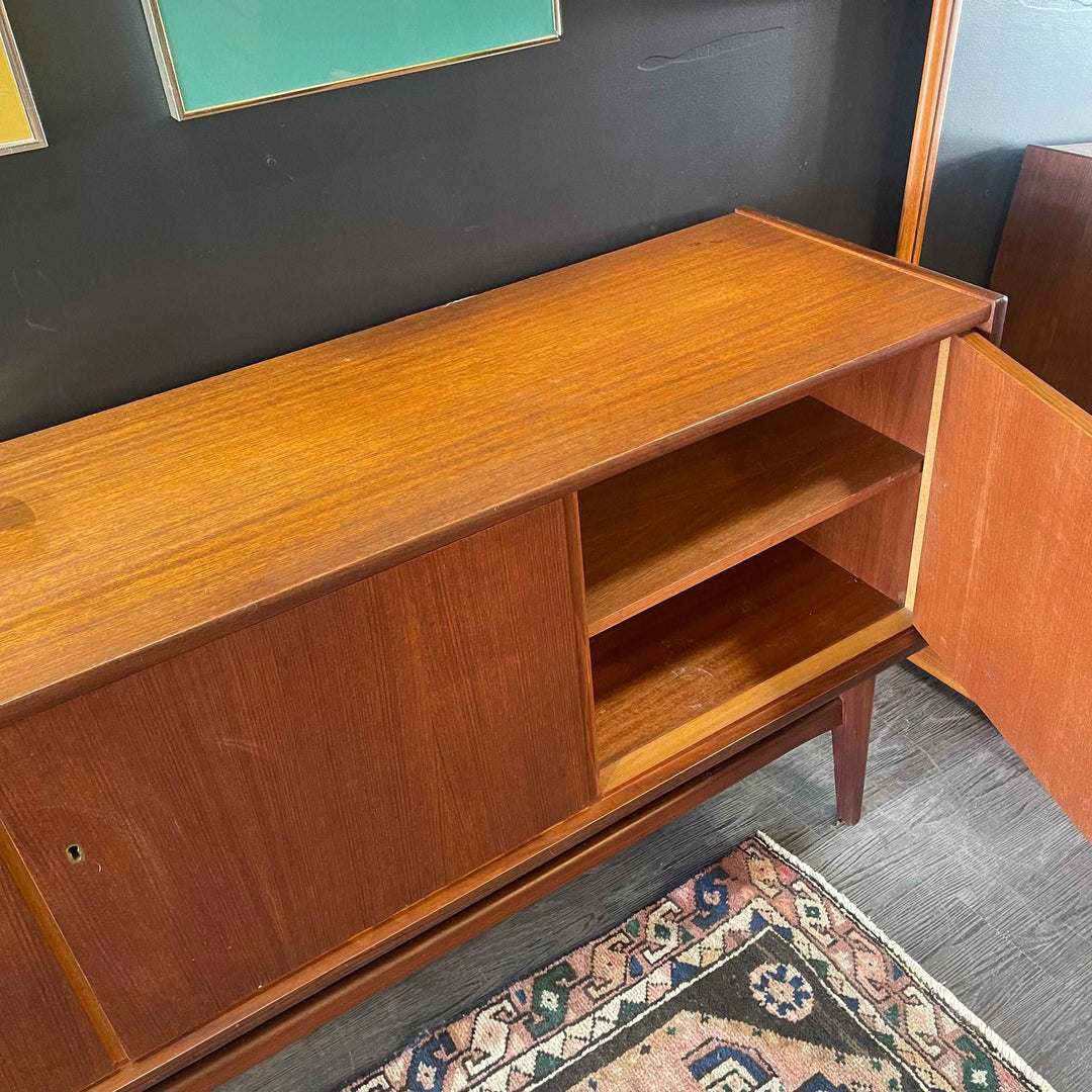 German Mid Century Modern Teak Sideboard | Credenza by BARTELS | Mr. Mansfield Vintage