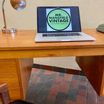 Load image into Gallery viewer, Mid Century Teak Finished Back Desk