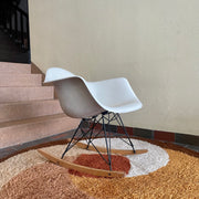 Eames RAR  Molded  Fiberglass Parchment Rocking Chair Herman Miller 