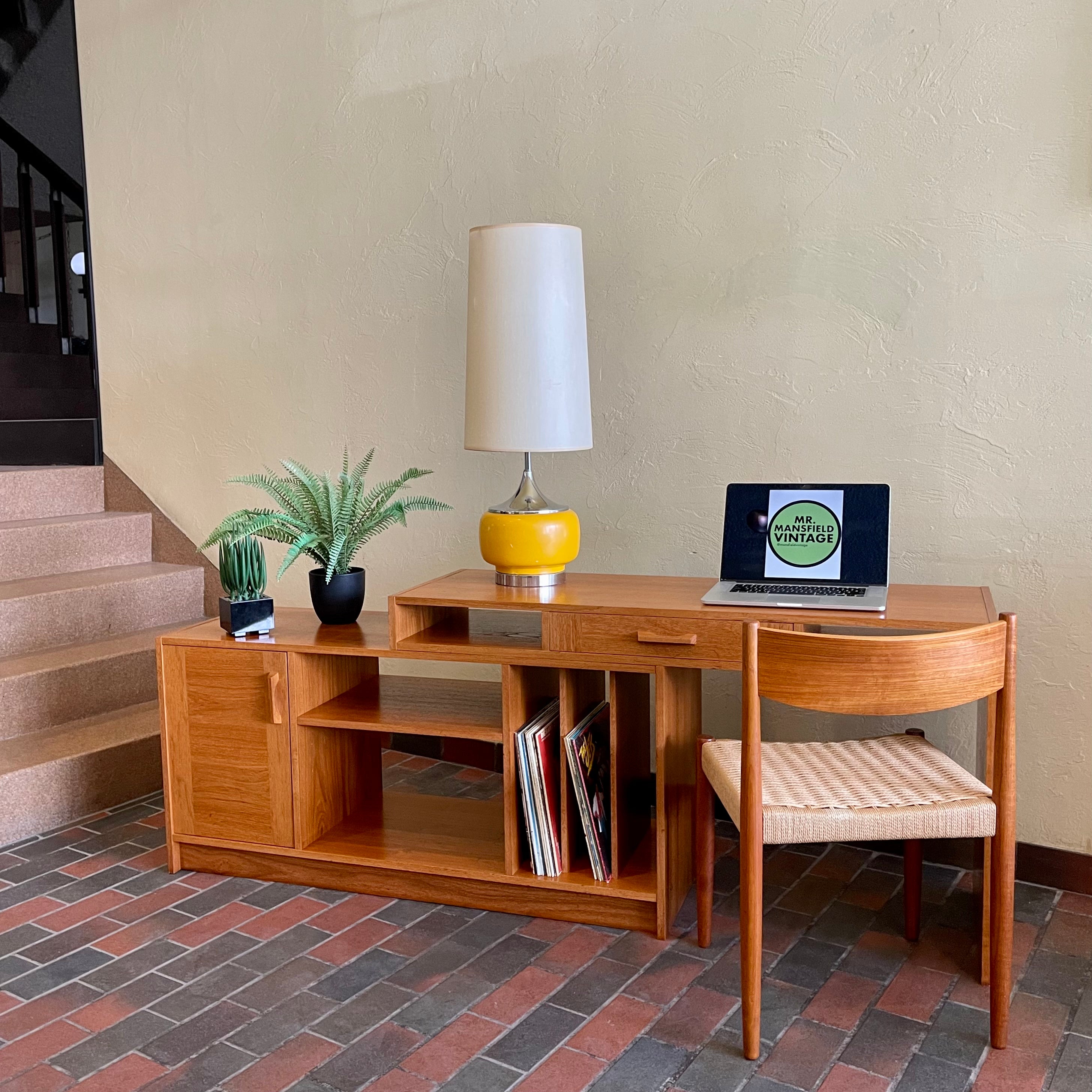Vintage Expandable Entertainment Unit and Desk| Mr. Mansfield Vintage