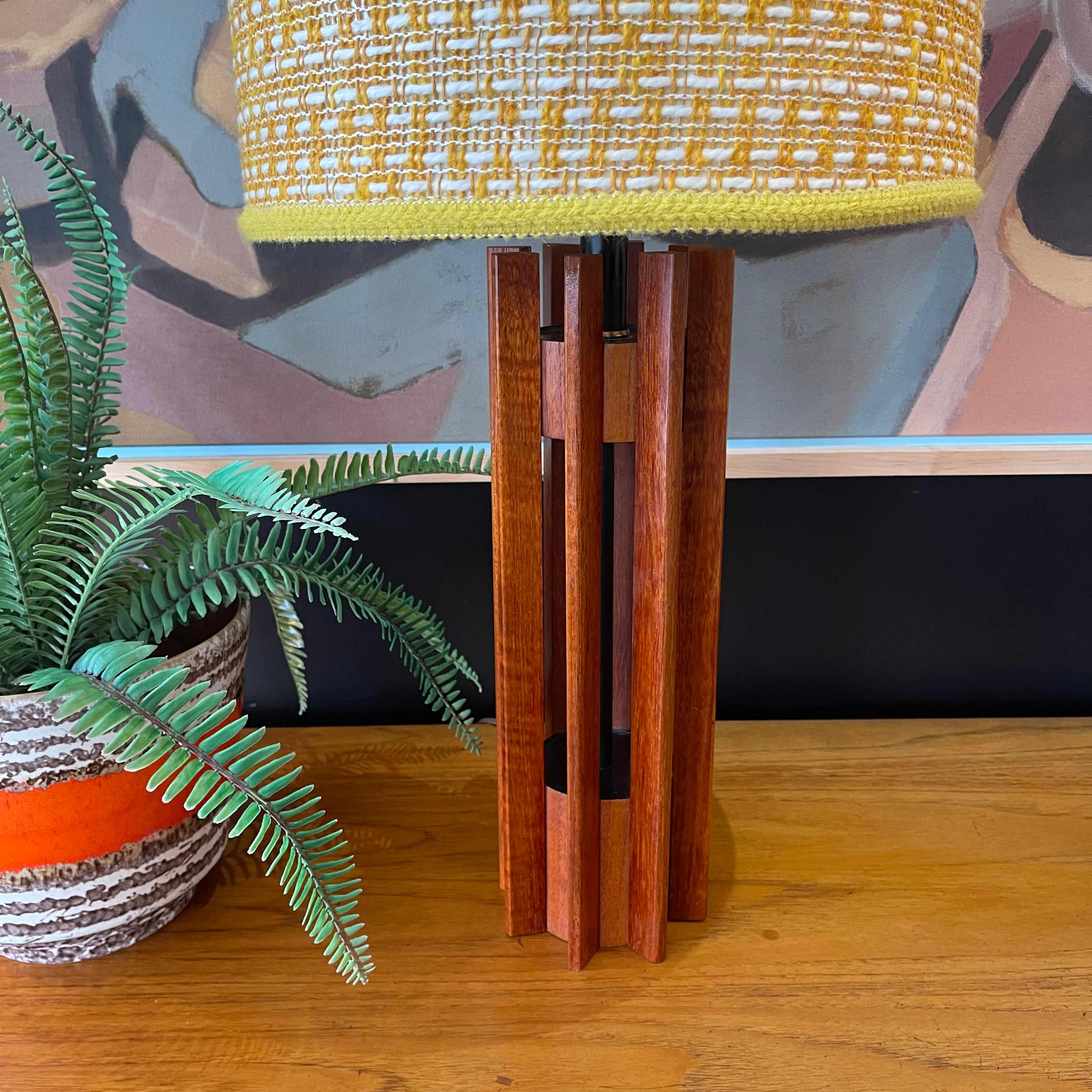 Mid Century Modern Teak Table Lamp