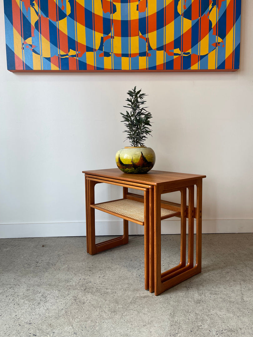 Vintage Teak Nesting Tables by Johannes Andersen, Denmark
