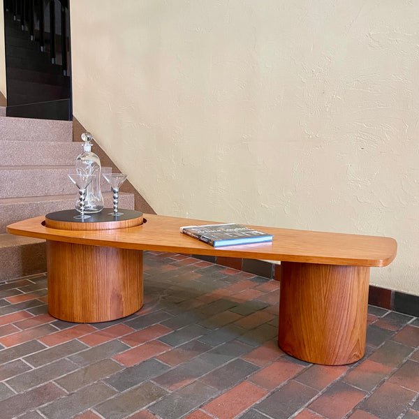 Mid Century Modern RS Associates Teak Martini Coffee Table | Mr. Mansfield Vintage 