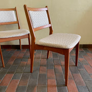 Set of Six Solid Teak Mid Century Modern Spottrup Dining Chairs | Mr. Mansfield Vintage Store 