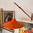 Lisa Johansson-Pape Teak Wall-mounted Swing Arm Lamp