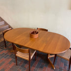 Solid Danish Teak Dining Table by Niels Bach