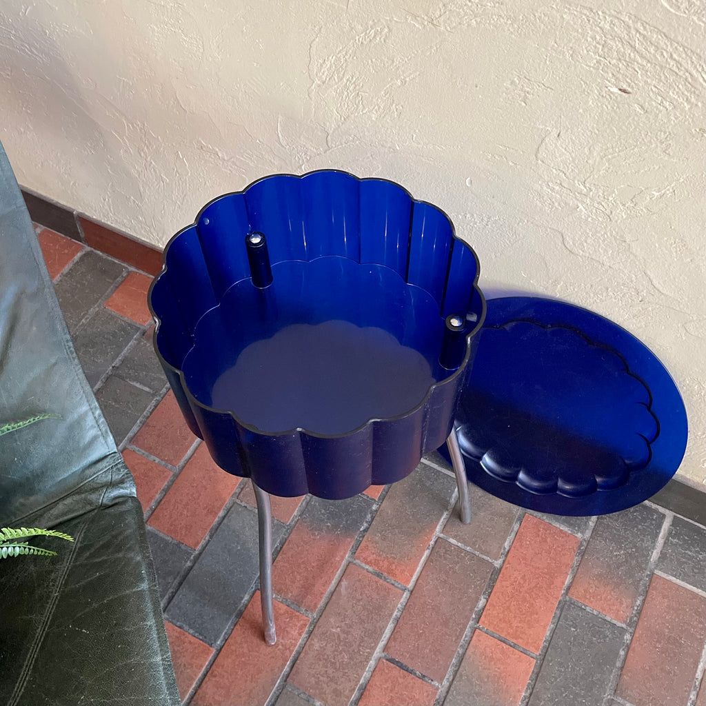 Vintage IKEA Hatten Table Transparent Blue Designed  by Ehlen Johansson