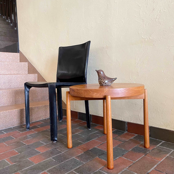 Mid Century Flip Top Teak Side Table for Dux of Sweden by Jens Quistgaard | Mr. Mansfield Vintage 