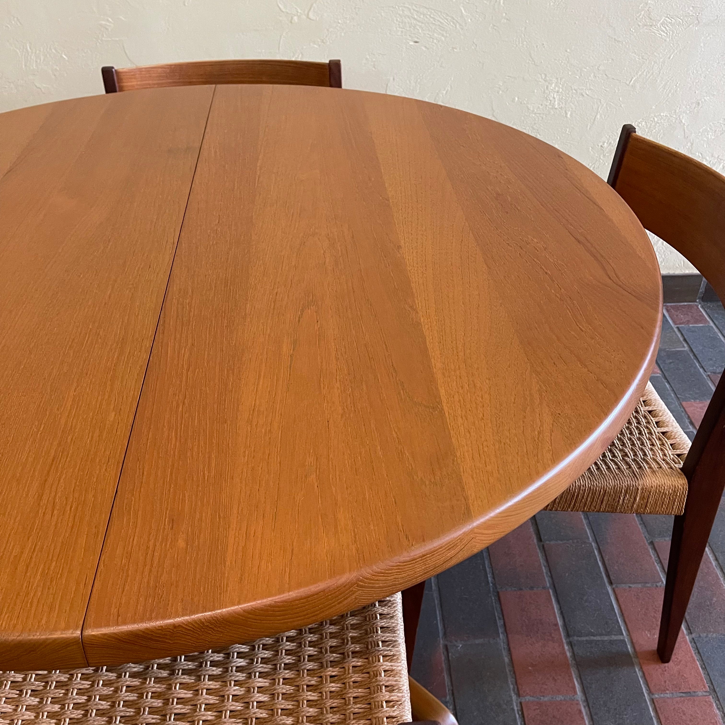 Solid Danish Teak Dining Table by Niels Bach