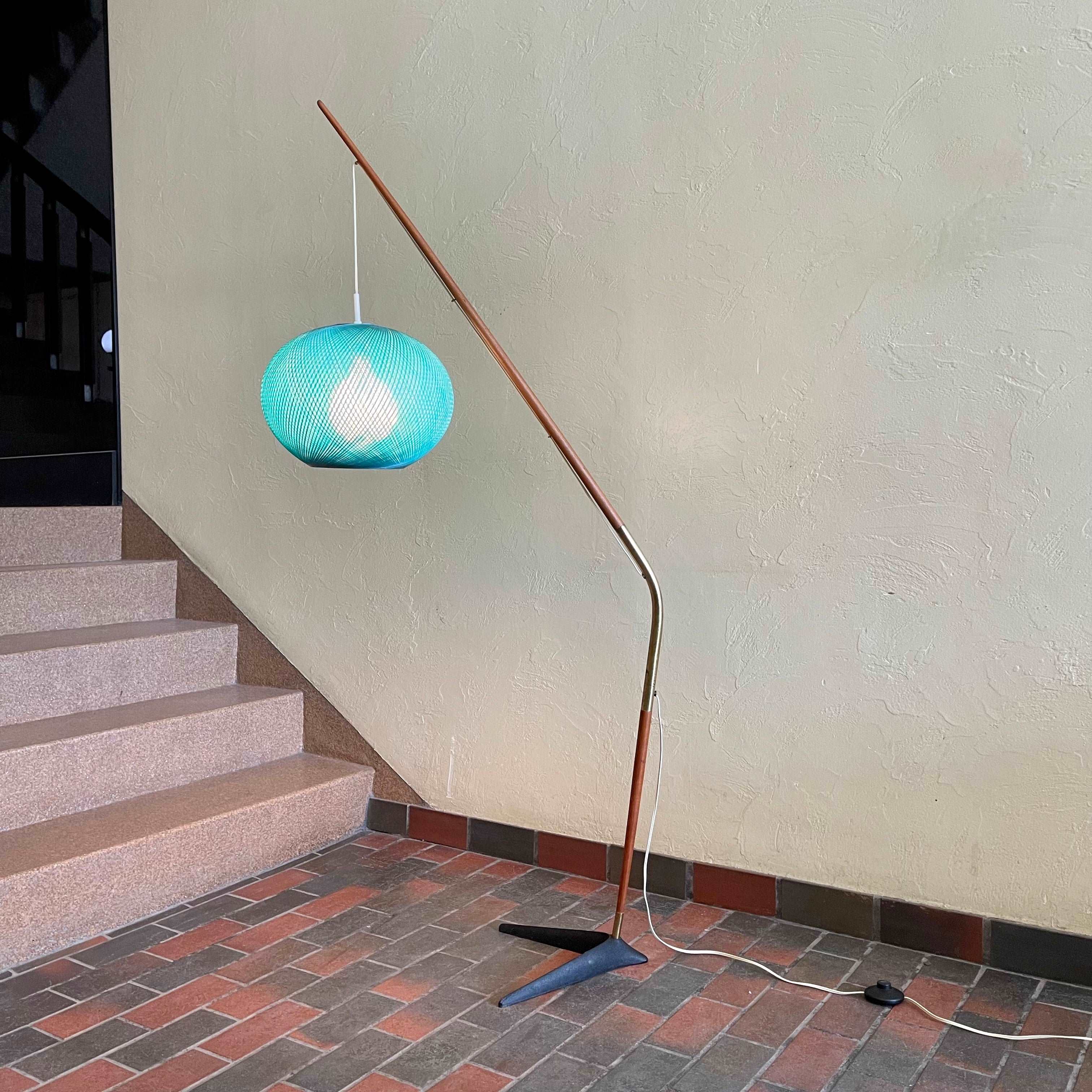 Mid Century Danish “Fishing Pole” Floor Lamp by Svend Aage Holm Sorensen | Mr. Mansfield Vintage 