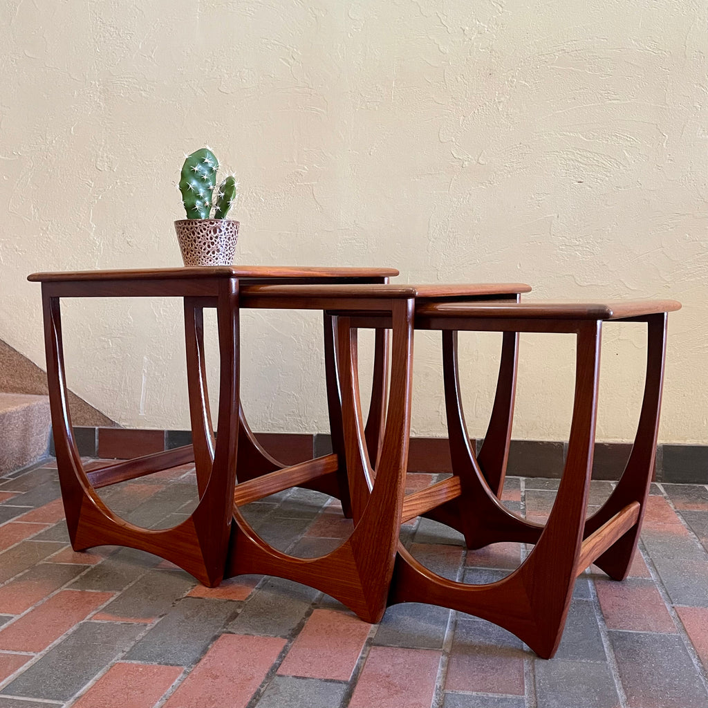 Mid Century Teak "ASTRO" Nesting Tables by G Plan | Mr. Mansfield Vintage 
