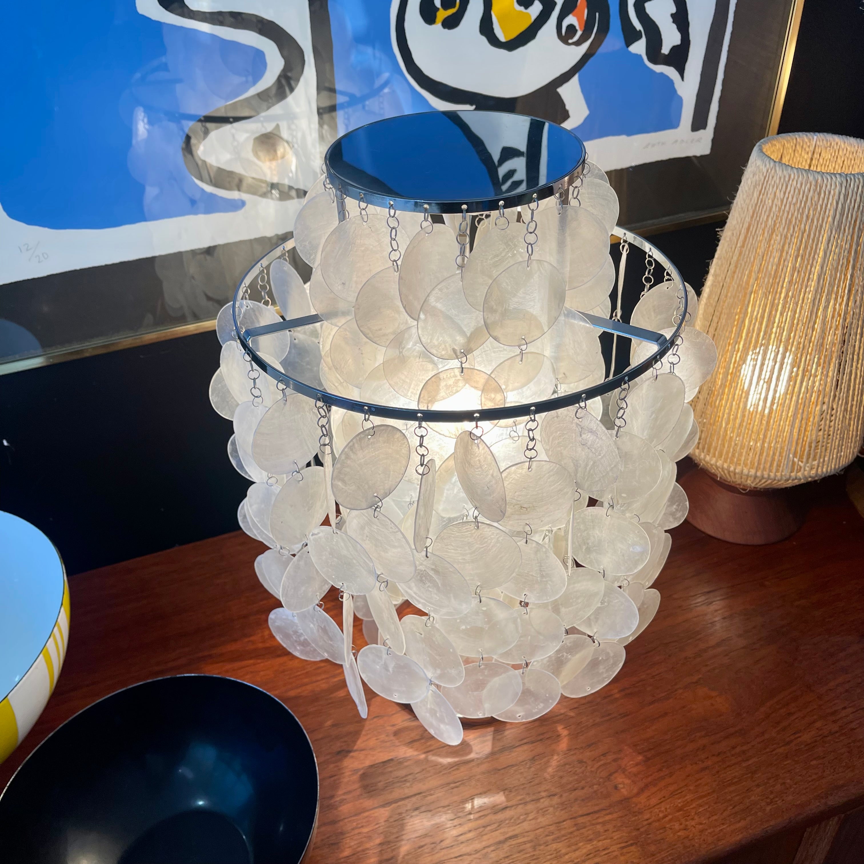 Verpan Fun 2TM Shell Table Lamp by Verner Panton