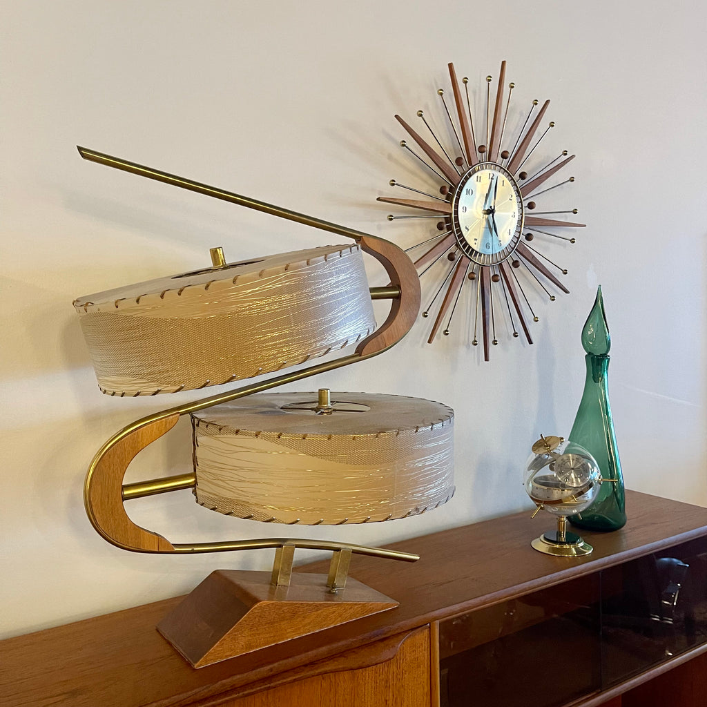 Vintage Atomic Starburst Clock