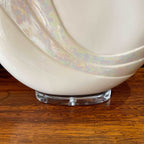 1980s DECO Large Opalescent Pottery and Lucite Table Lamp | signed by Van Teal |Mr. Mansfield Vintage