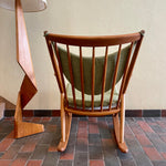 Load image into Gallery viewer, Solid Teak Rocking Chair by Frank Reenskaug for Bramin, Denmark. 
