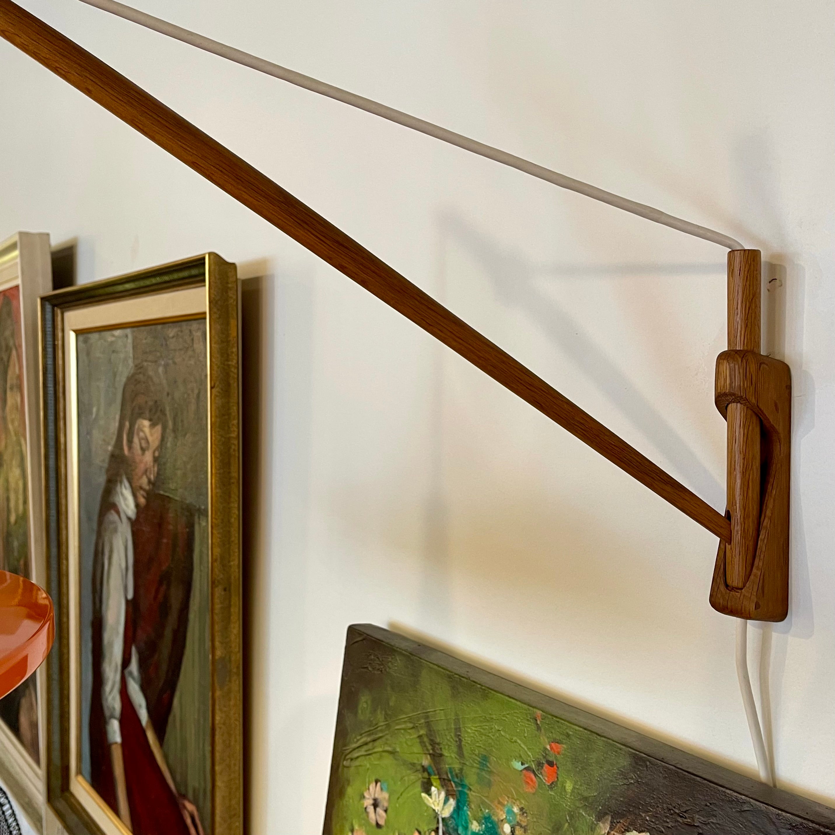 Lisa Johansson-Pape Teak Wall-mounted Swing Arm Lamp