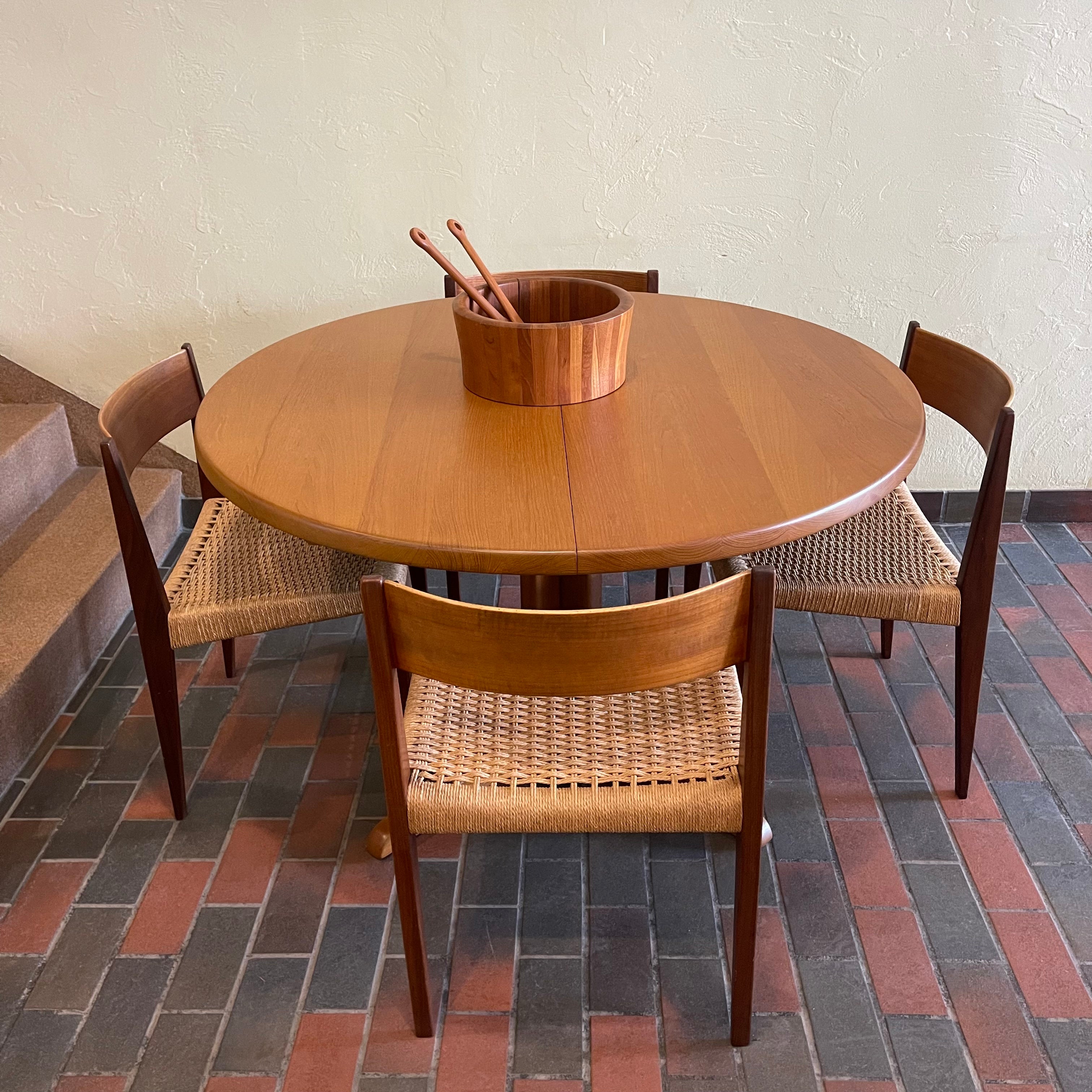 Solid Danish Teak Dining Table by Niels Bach