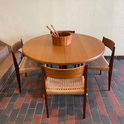 Solid Danish Teak Dining Table by Niels Bach