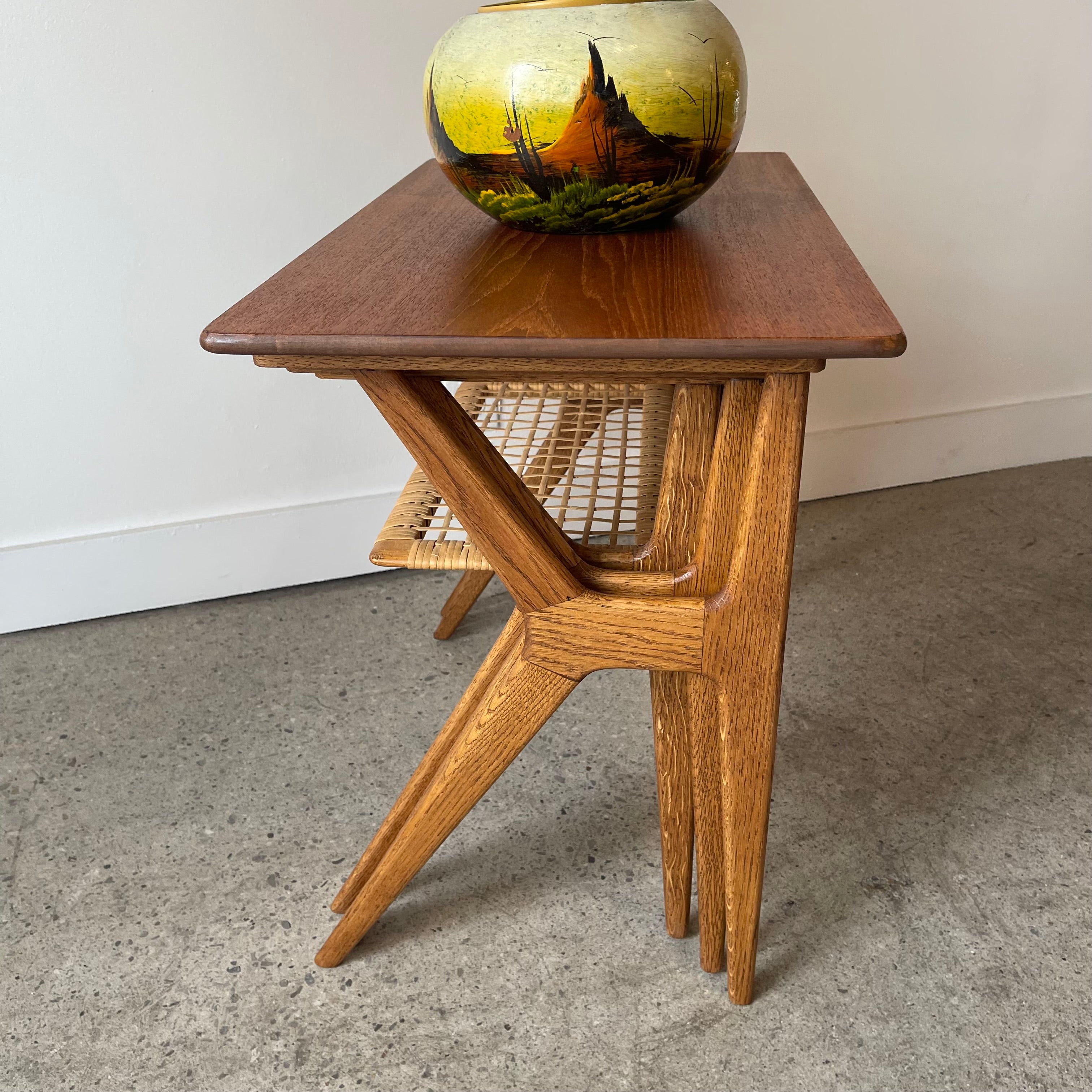 Mid-Century Teak Nesting Tables by Johannes Andersen, Denmark