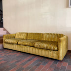 Vintage Golden Velvet Sofa | Mr. Mansfield Vintage