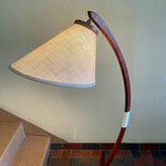 Load image into Gallery viewer, Mid Century Modern  Solid Danish Teak Arc Floor Lamp | Mr. Mansfield Vintage 