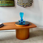 Mid-Century RS Associates Teak Martini Coffee Table. Measurements: L59.5", D23.5",  H17"