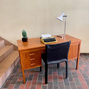 Vintage Teak Open Back Desk | Mr. Mansfield Vintage 