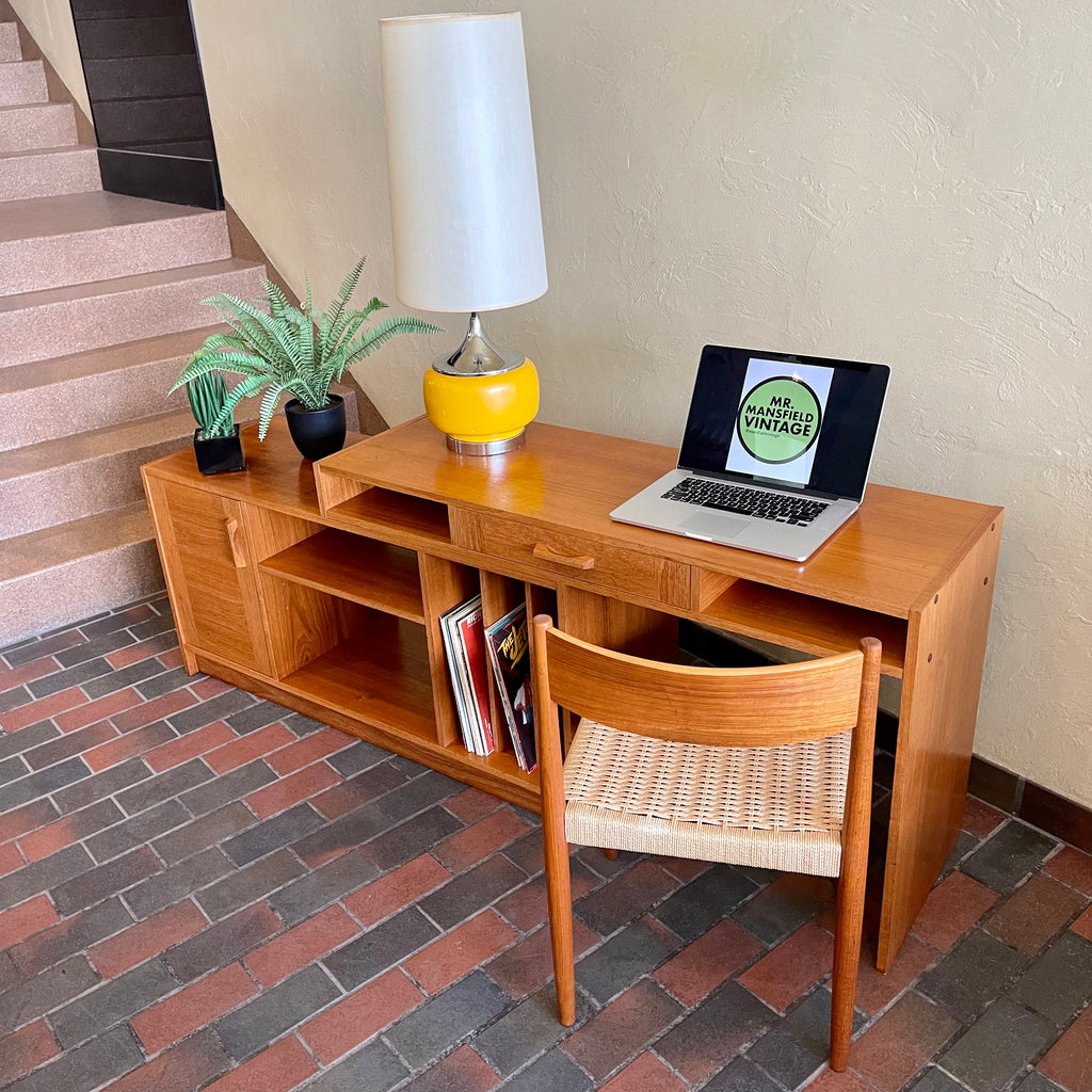  Vintage Expandable Entertainment Unit and Desk | Mr. Mansfield Vintage 
