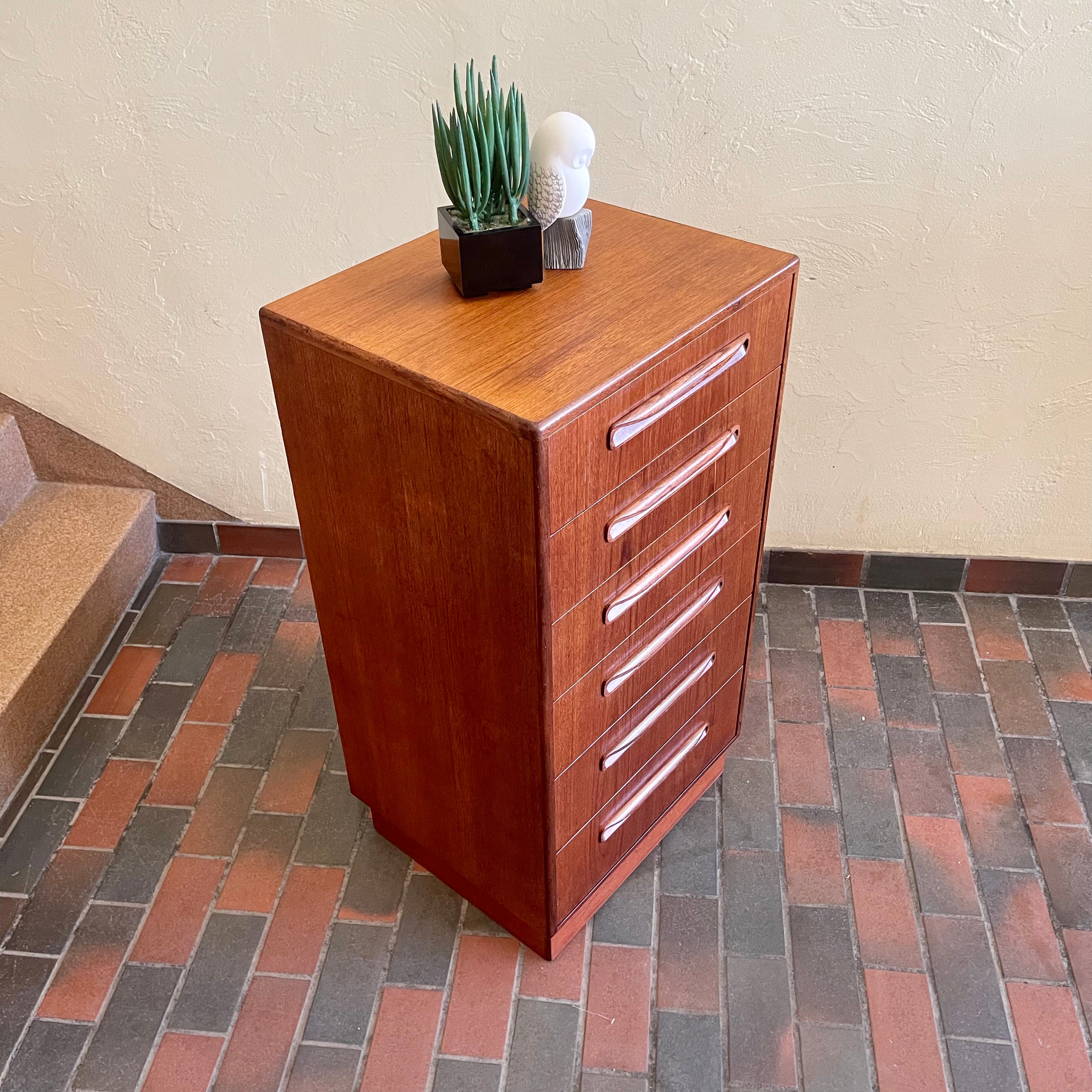 Vintage teak G Plan chest of drawers with six drawers, warm wood grain and clean mid-century lines
