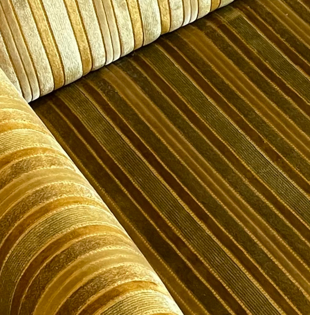 Vintage Golden Velvet Sofa | Mr. Mansfield Vintage 
