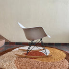 Eames RAR  Molded  Fiberglass Parchment Rocking Chair Herman Miller 