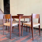 Teak Draw Leaf Flip Top Games Table Made in Denmark